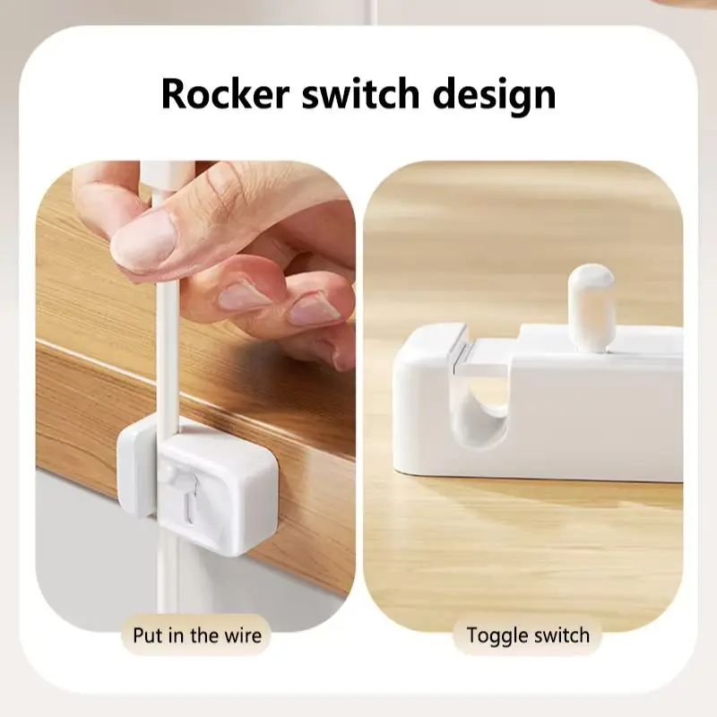Cable Management Clip For Desk - Simple No-Drill Edge-Mounted Cord Organizer For Charging Cables And Data Wires.