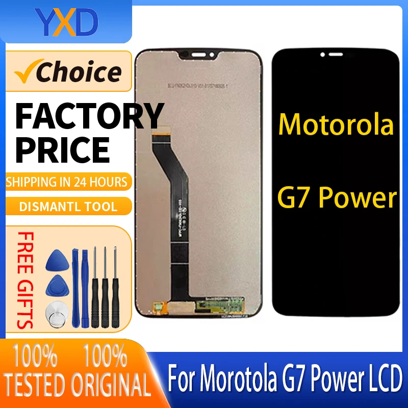 

ЖК-дисплей для Morotola G7 Power, ЖК-дисплей, сенсорный экран, дигитайзер в сборе для Motorola G7 Power, Замена ЖК-экрана