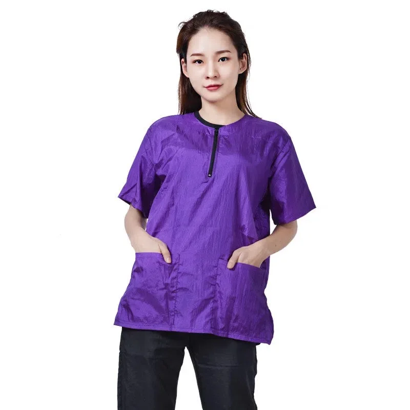 Pet Groomer Uniforms Dog Grooming Clothing Pet Hospital Waterproof Work Clothes Non Stick To Hair Hair Salon Hairdresser Smock