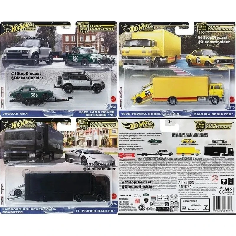 Original Hot Wheels Premium Car Culture Team Transport Series FLF56 Land Rover Collectible Model Alloy Sport Car Collection Gift