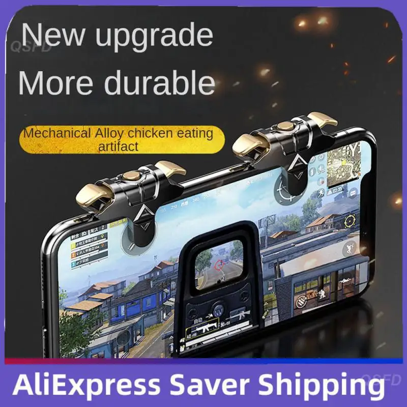 Eat Chicken Artifact Button Universal Black Gold Game Practical Accessories Mobile Gaming Trigger Two-way Keys Zinc Alloy Stable