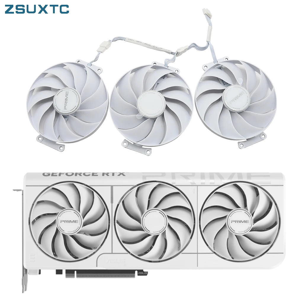 CF9015U12D RTX5070 5070TI GPU Fan Suitable for ASUS GeForce RTX 5070 12GB PRIME WHITE OC Graphics Card Replacement Fan