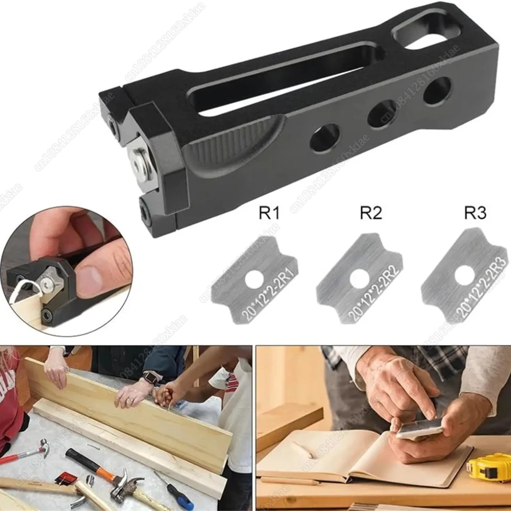 

Woodworking Blade Edge Corner Planer Edge Banding Arc Trimming Manual Planer Wood Chamfering Fillet Scraper Board Deburring Tool