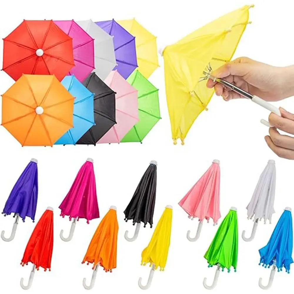 Portable Adjustable Decorative Umbrella Funny Thickened Rain Gear Cute Mini Umbrella Children
