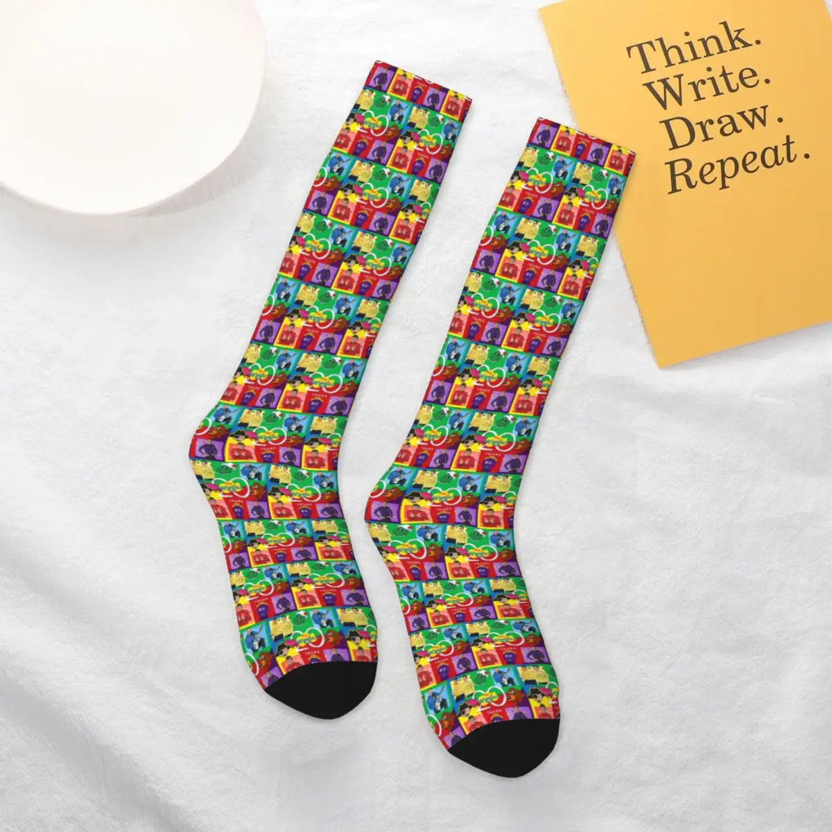 

All Seasons The Wiggles Tv Show Music Band Socks Harajuku Crew Socks Casual Stockings for Men Women