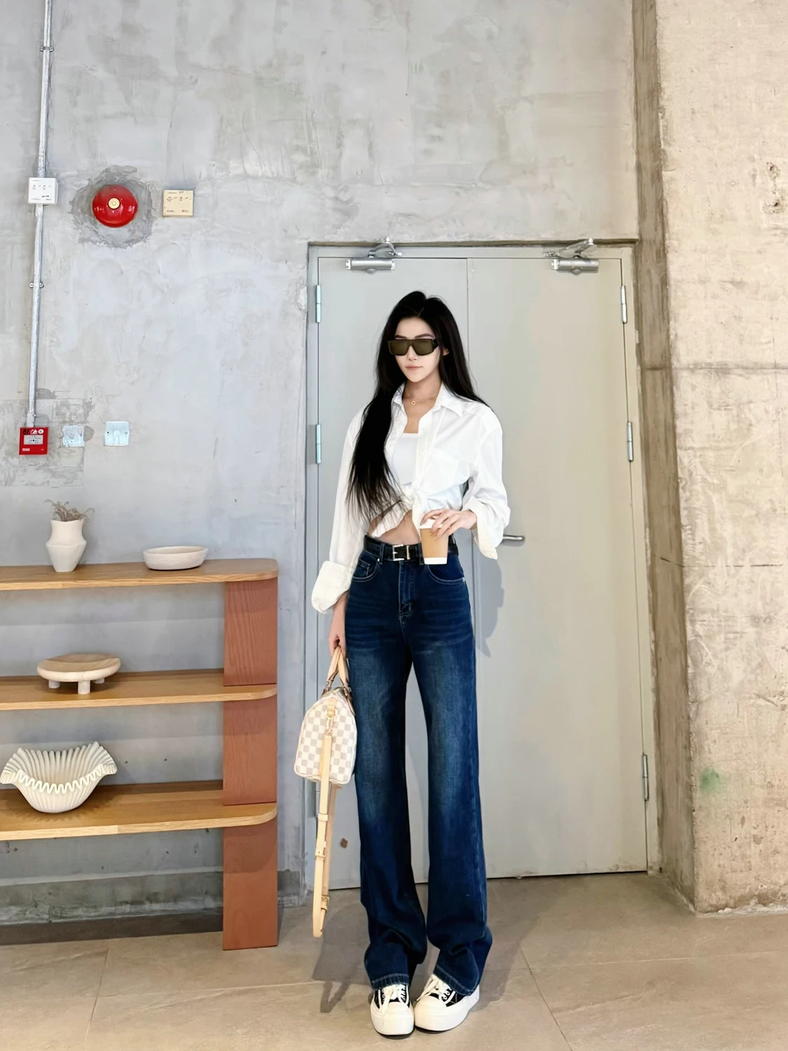 

High Waist Extended Length Straight Leg Jeans Women's plus Size Four Way Stretch Denim Pants Taller Body ape 's Home
