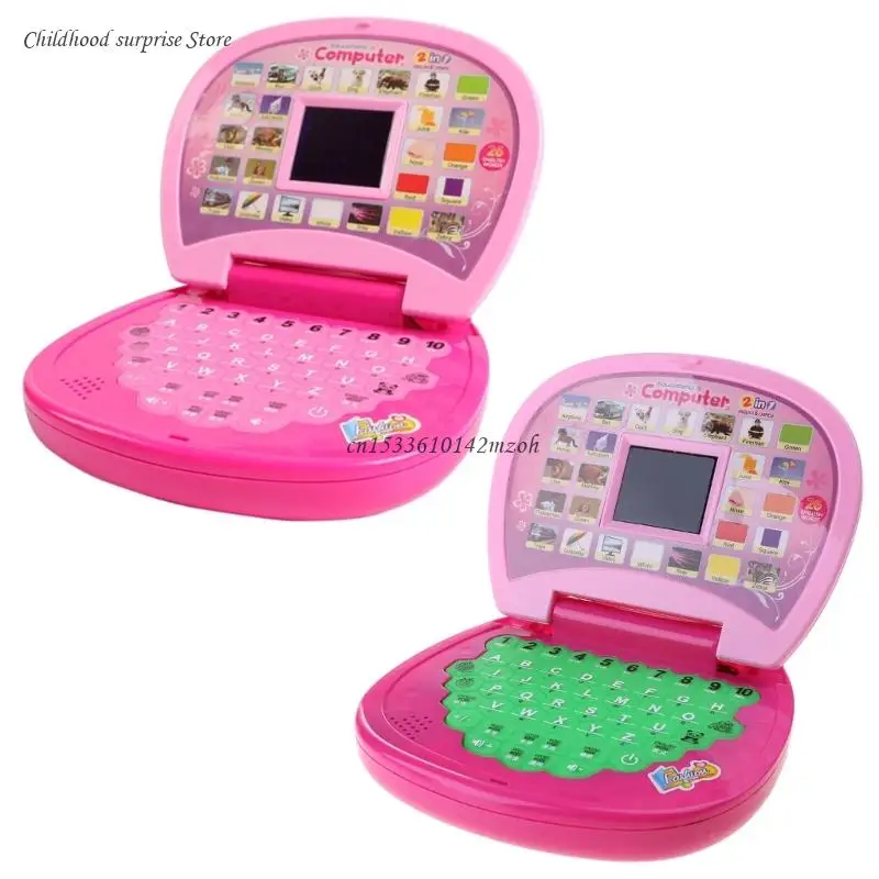 Baby Electronic Chinese&English Laptop Toy Enlightenment Laptop Computer Early Education Playing Toy Gift for Boys Dropship