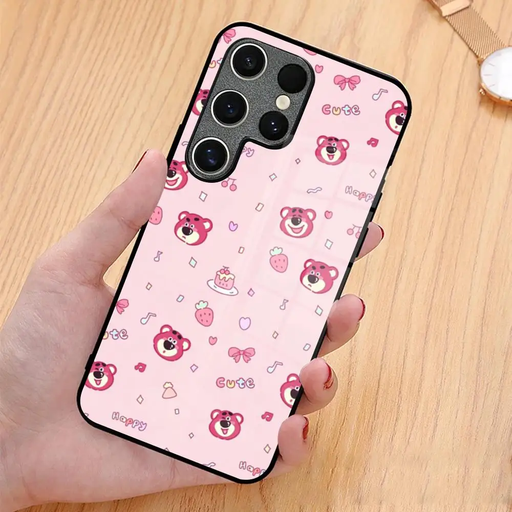 Lots-o-Huggins Bear MAISTO جراب هاتف زجاجي لهاتف سامسونج جالاكسي S20 S21 S22 S23 S24 نوت 20 Ultra Plus Fe