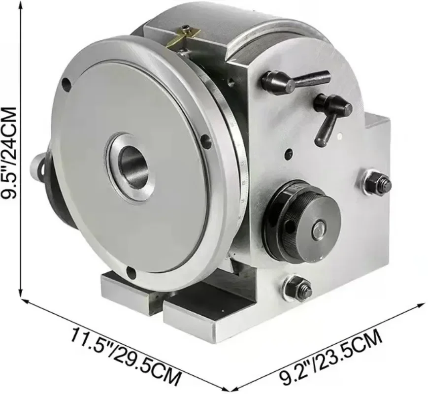 BS-2 type universal indexing head, 8 inch 2 million indexing head, with tail seat 200 three-jaw chuck