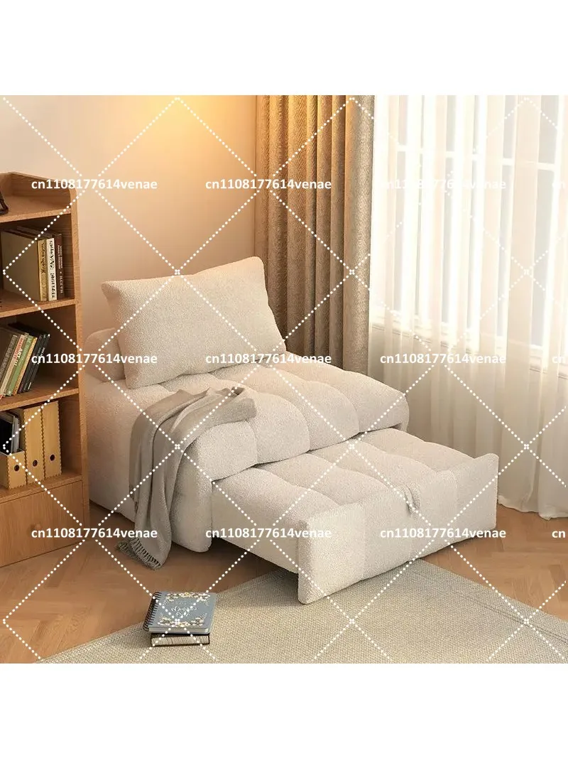 Folding Sofa Bed for Small Apartment, Dual-Purpose Pull-Out Sleeper, Living Room Space-Saving Two-in-One Seat