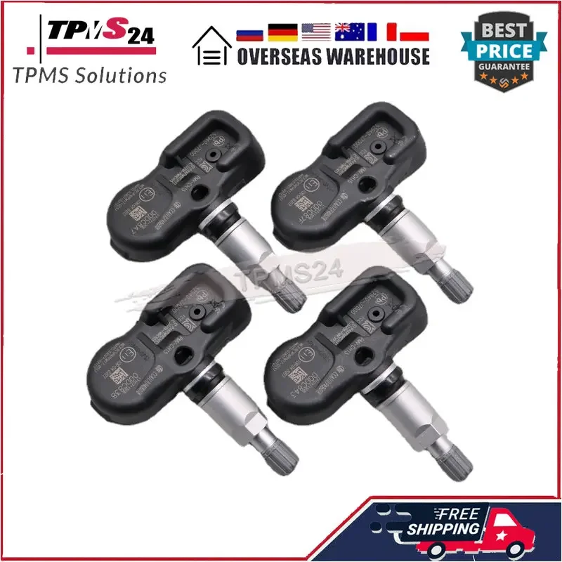 4PCS Tire Pressure Monitoring Sensor 4Pcs TPMS 433Mhz 52940-J7000 PMV-CH15 For Kia Ceed (CD) Pro Ceed (CD) XCeed Forte