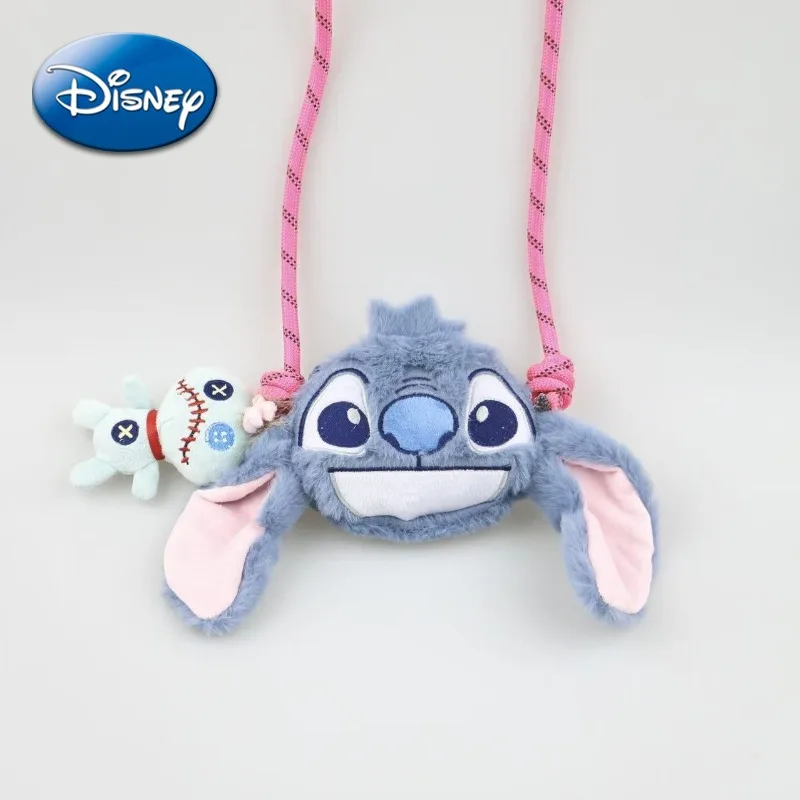 

Disney Stitch Plush Crossbody Bag Scrump Pendant Children's Coin Purse Casual Shoulder Bag Backpack Toy Boy Girls Birthday Gifts