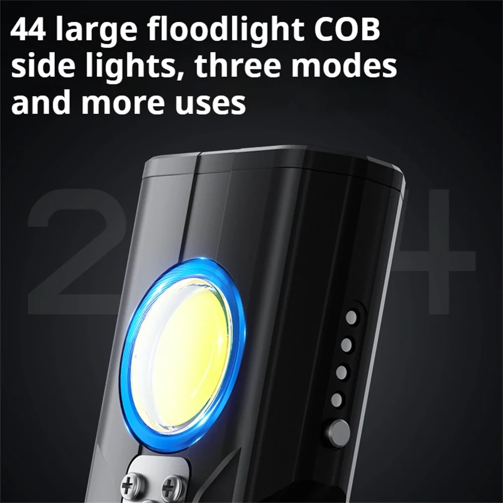 Warsun X608S  Multi-functional Outdoor Ultra Bright Emergency Portable Mini Type-C Rechargeable Torch COB Flashlight