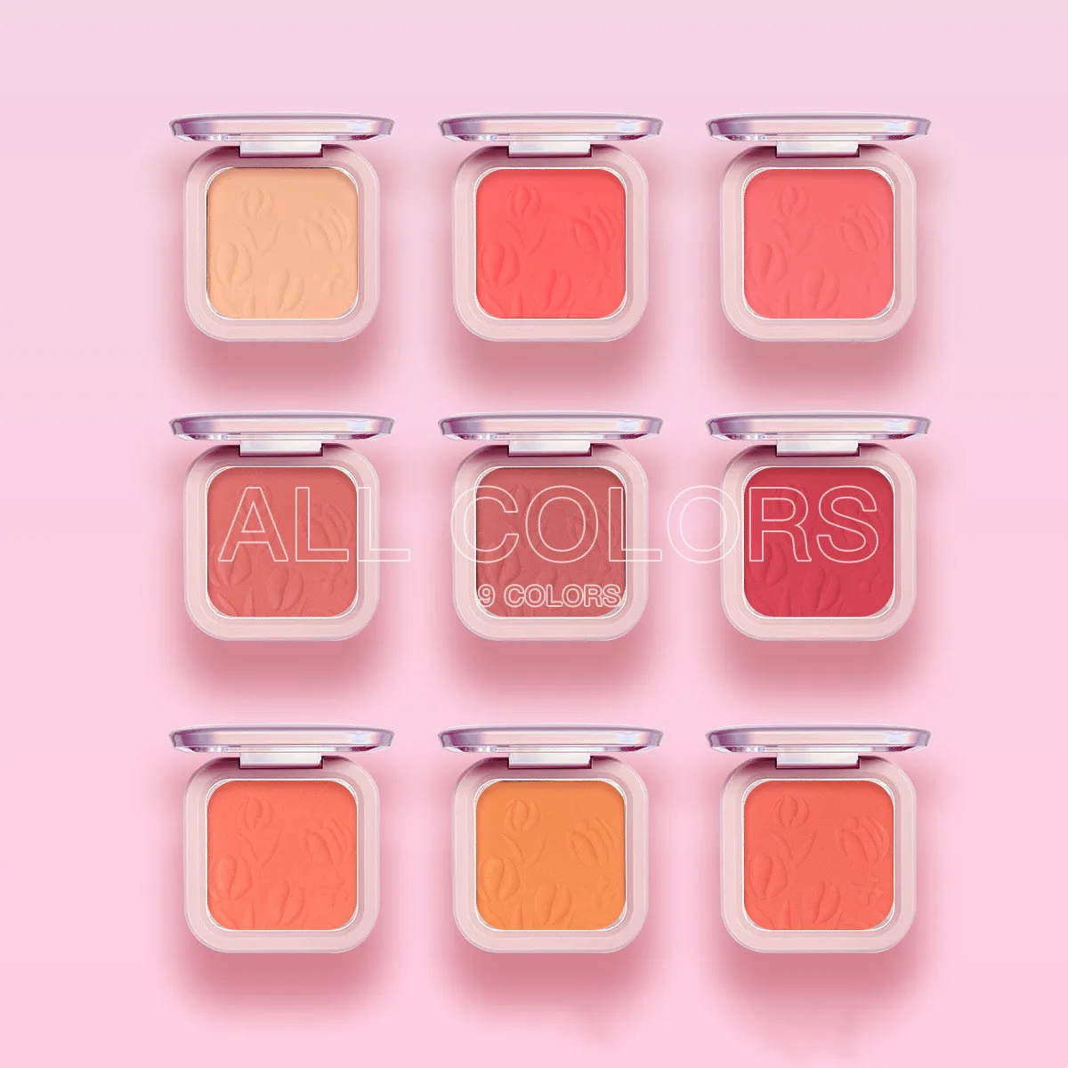 Makeup Brush Private Label Single Smooth Blush High Pigment Waterproof Cruelty Free Vegan Bronzer Pink Cheek Blusher Wholesale