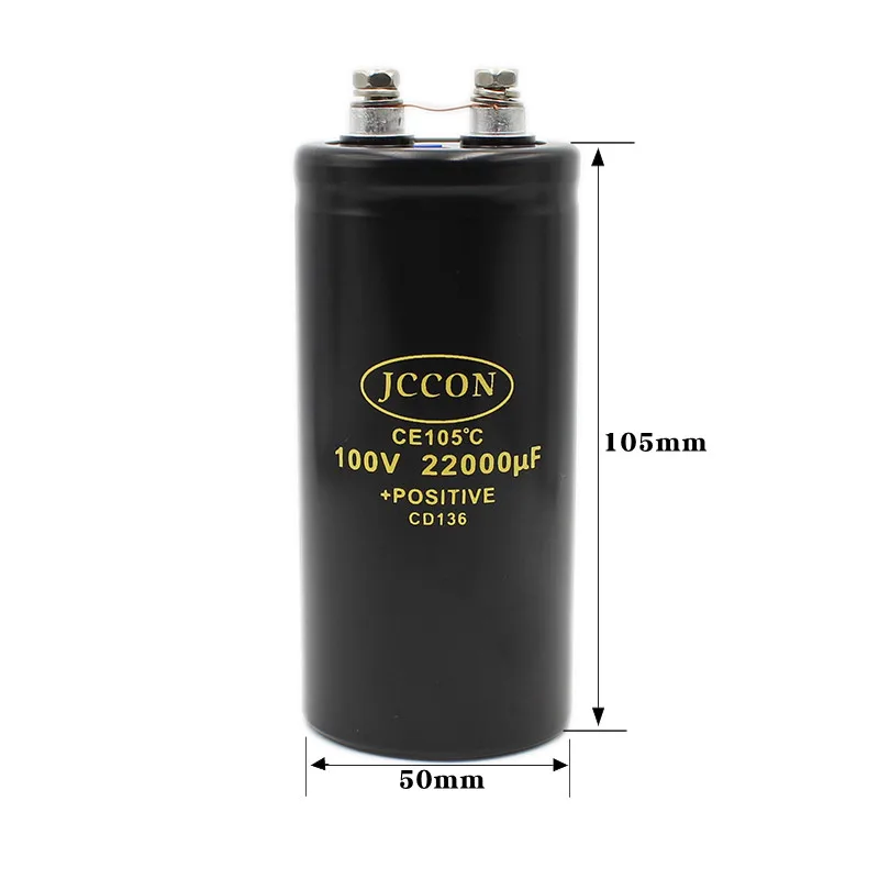 100v22000uf 100v brand new frequency converter welding machine bolt/screw foot large capacitor 50x105mm