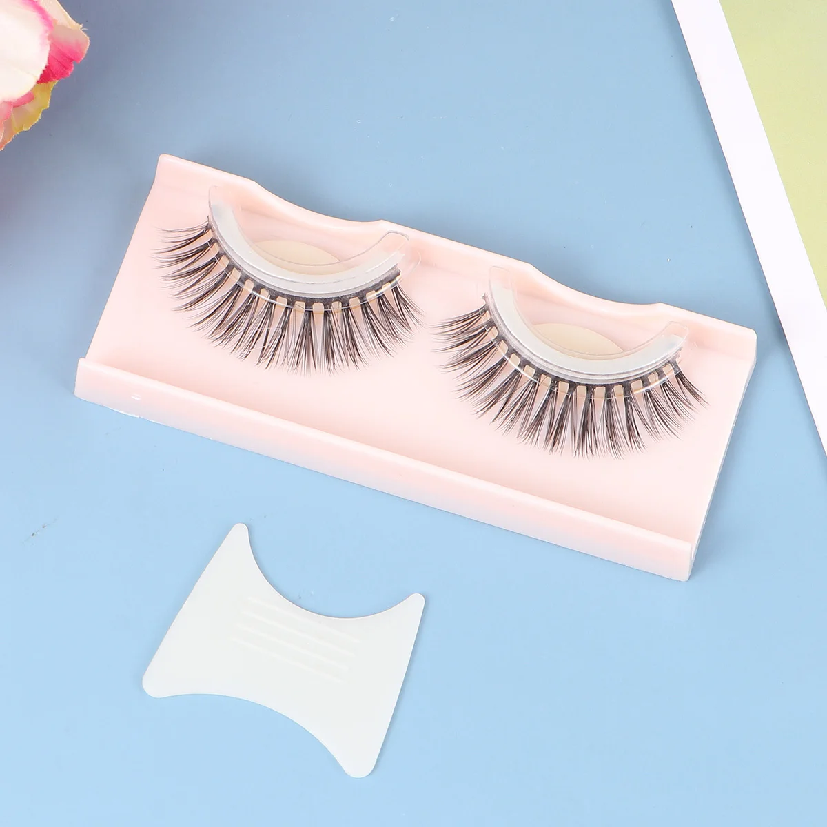 

3D False Lashes Ultra Thin Fiber Lightweight Eyelashes for Brighter Bigger Eyes Easy to Apply Remove Daily Or Professional Use