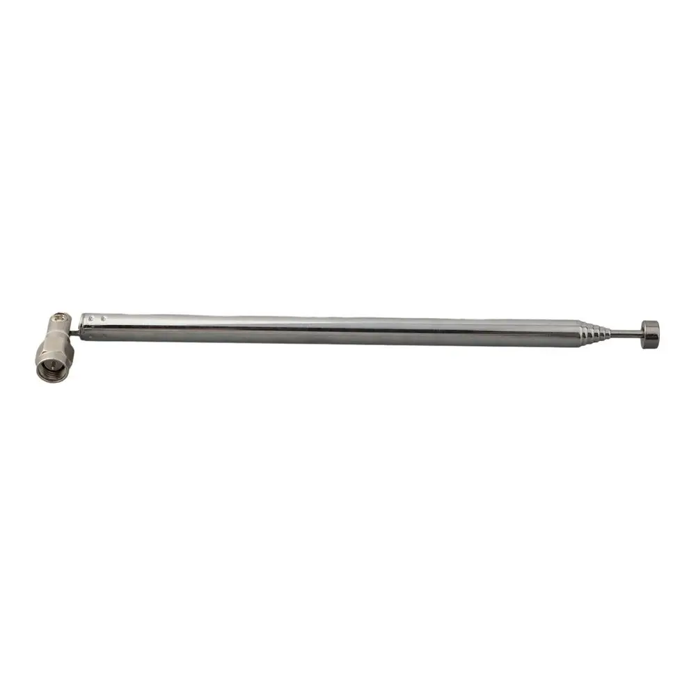 1Pcs 7104 7120 Telescopic Antenna SMA Male Connector 7 Sections Antenna Rod Full Frequency Silver Replacement Aerial