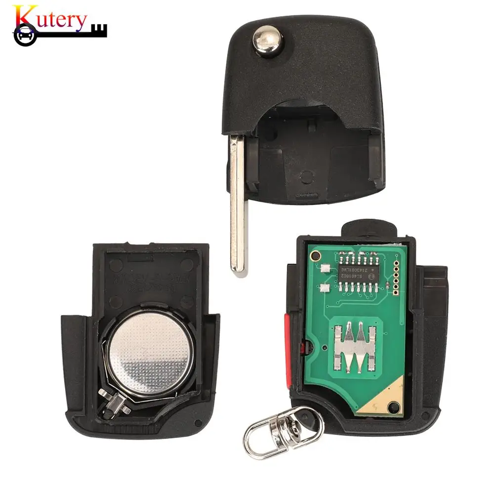 jingyuqin 4D0837231A/E/K/R Folding Remote Smart Car Key For Audi A3 A4 A6 A8 RS4 TT Allroad Quttro RS4 315/433Mhz ID48 Chip