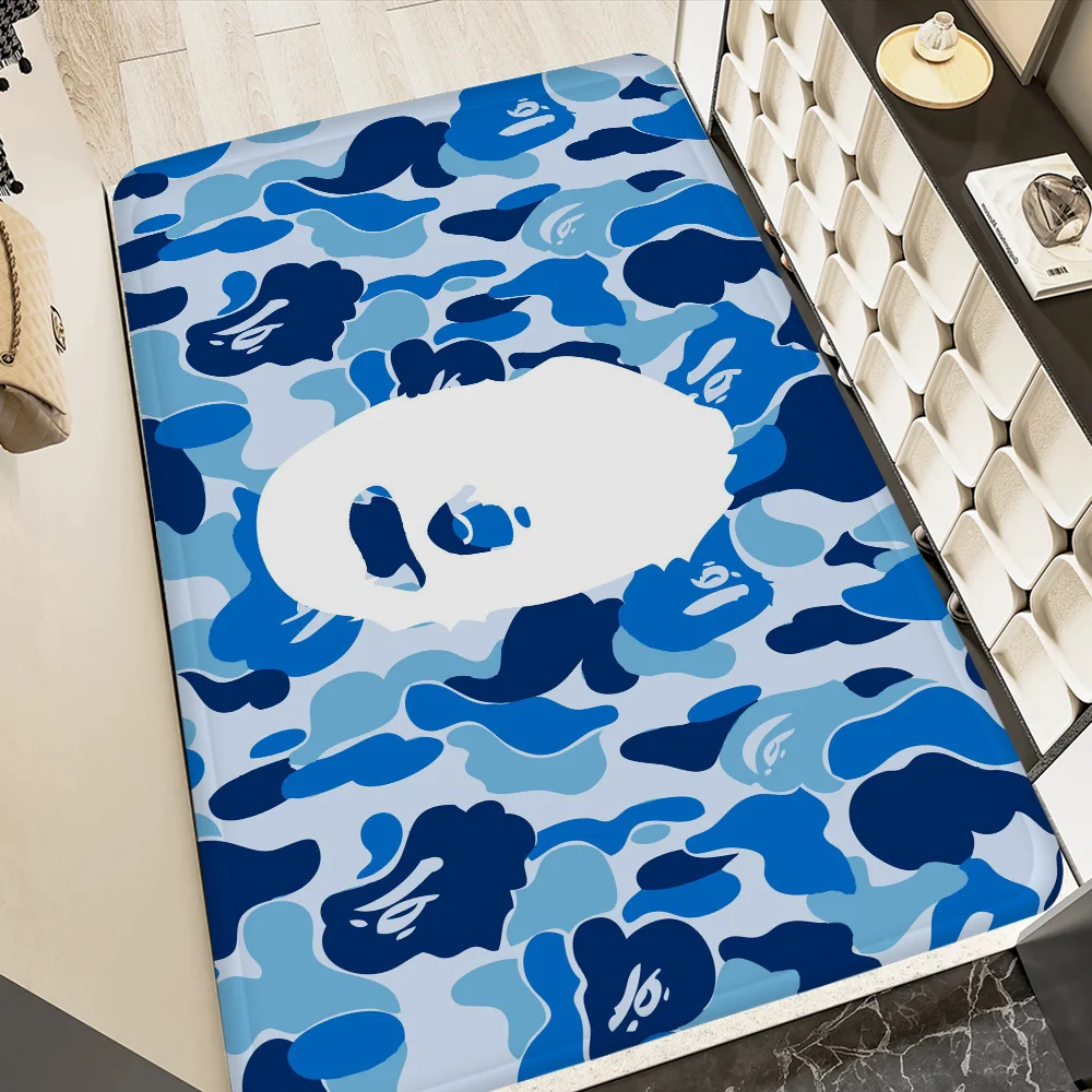 Harajuku Trend in Japan A-APE Floor Mat INS Style Soft Bedroom Floor House Laundry Room Mat Anti-skid Bedside Area Rugs