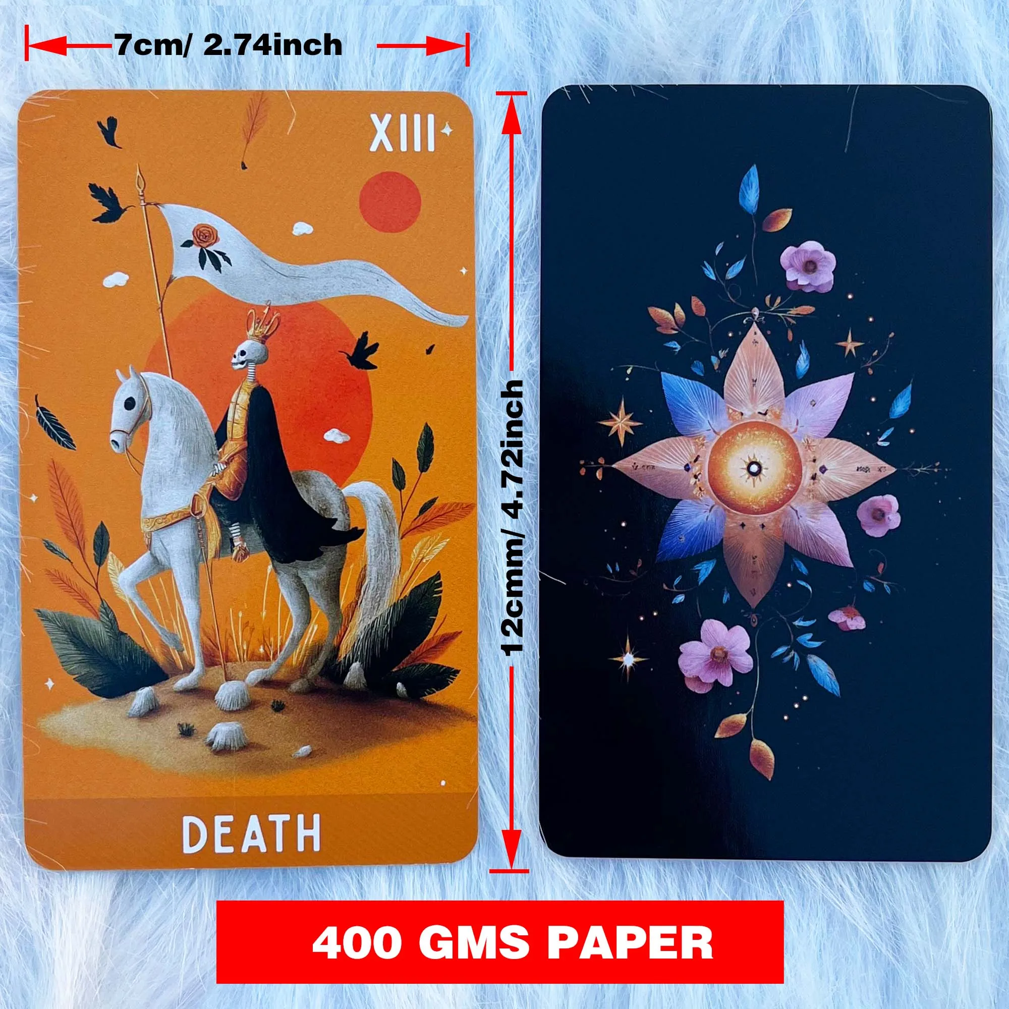 Pastel Dreams Tarot Deck, 78 Boho Aesthetic Tarot Cards with Guidebook, Card Games, Intuitive Reading, Divination Tool, 14+