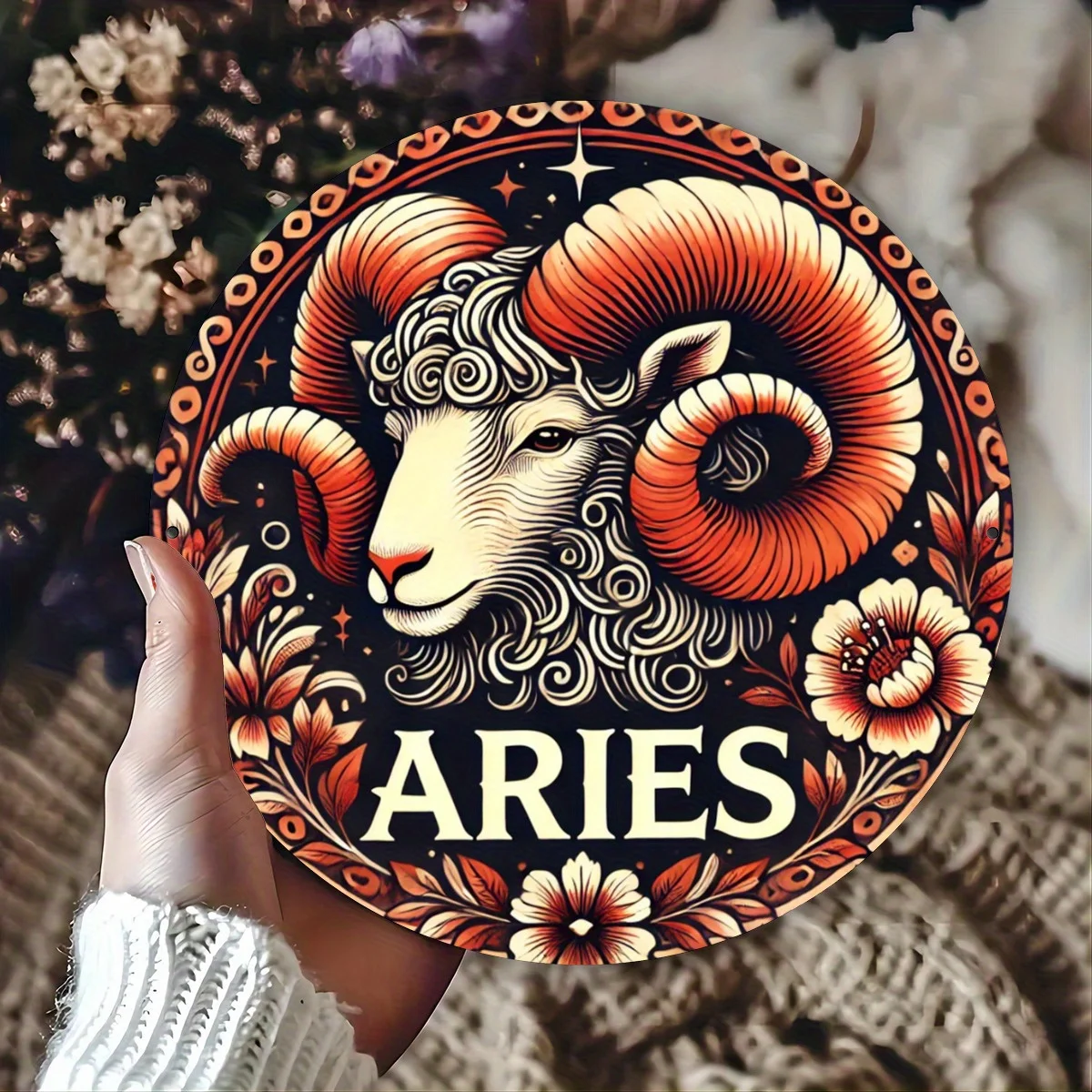 Aries Zodiac Sign 8x8