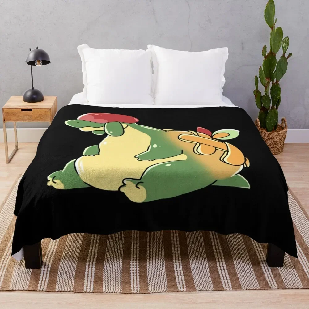 Appletun Poke Throw Blanket anime Sofa Throw Blankets