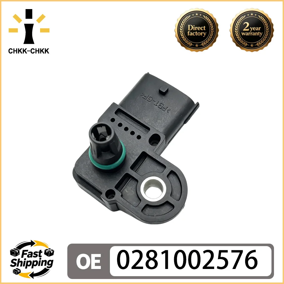 CHKK-CHKK MAP Intake Air Pressure Sensor 0281002576 504073323 501073323 for IVECO EuroCargo EuroStar Stralis Trakker Volvo FE FL