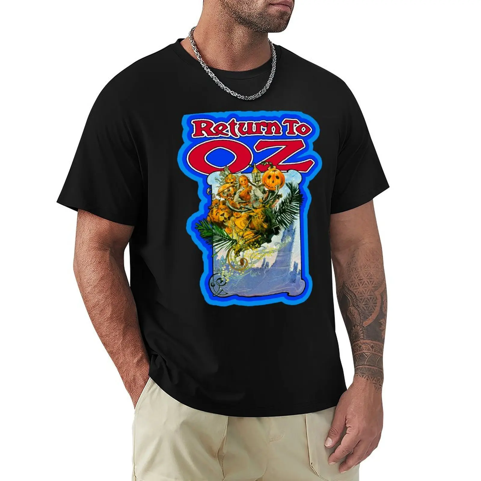

Return to Oz Vintage Cartoon T-Shirt graphic shirts oversized custom t-shirts sublime Short sleeve tee men