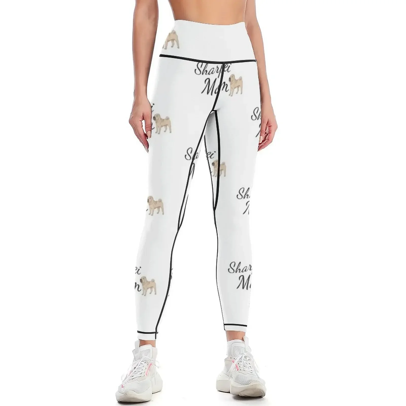 

Sharpei Mom Leggings sports shirts gym legging pants raises butt sporty woman push up Sportswear woman gym Womens Leggings