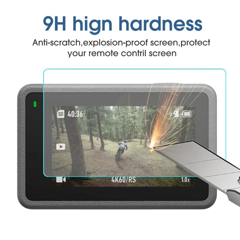 6in1 Screen Protector for DJI OSMO Action 4/3 9D Hardness Tempered Glass for DJI Osmo Action 4 3 Anti-scratch Camera Lens Cover