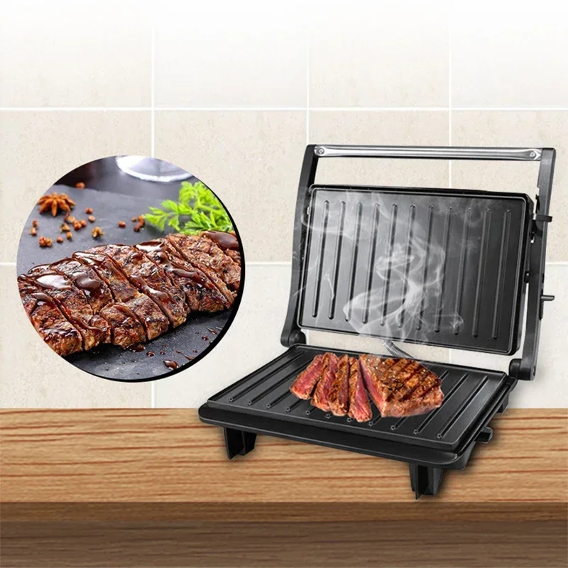

%a Household Steak Griller Double-sided Heating Panini Toast Bread Sandwich Griller 220V-240V