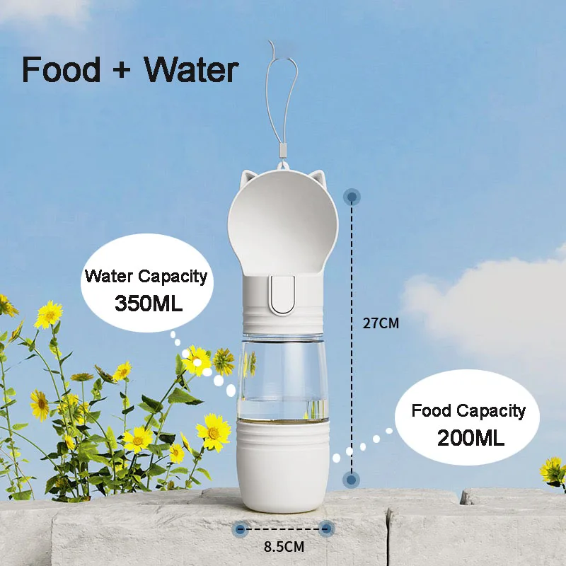 Портативная чашка для воды для собак, большая емкость, маленькая бутылка для воды для домашних животных, бутылка для прогулок на открытом воздухе для собак, товары для домашних животных