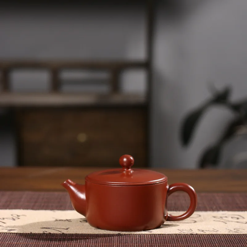 Cultural Creative Chaozhou Zisha Teapot, Hand-pulled Red Clay Hanwa Teapot, Handmade Household Kung Fu Tea Brewing Pot