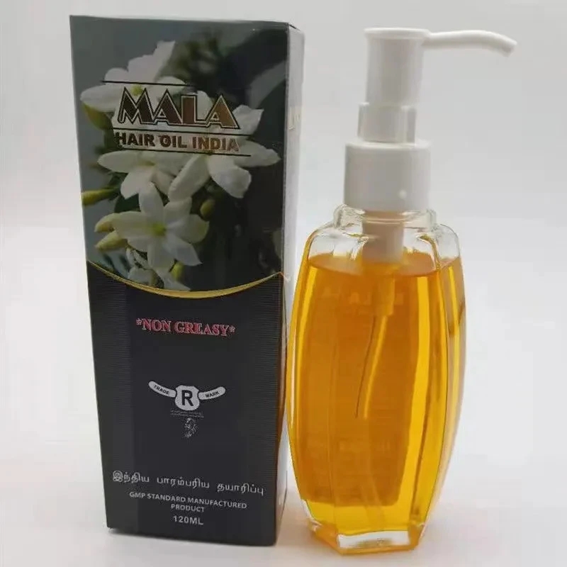 MALA Indian Jasmine Hair Oil Plant Essential Oil Hair Conditioner Moisturizing Improve Hair Quality Thick And Shiny 120ML