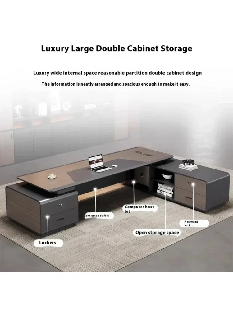 Executive Pro Sta-bureau Slimme oplaadorganizer Ergonomische bewegingsbediening Kantooroplossing Geheime casa Executiva-meubilair - afbeelding 2