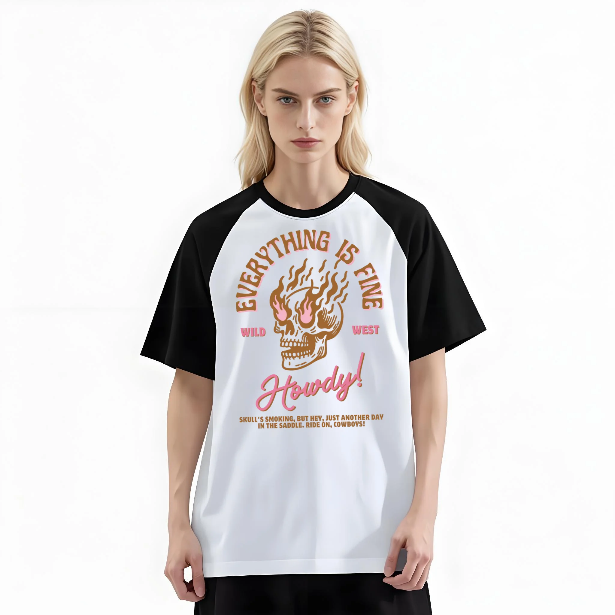 Women'S Fashion Wild West - Camiseta de Moda para Mujer con