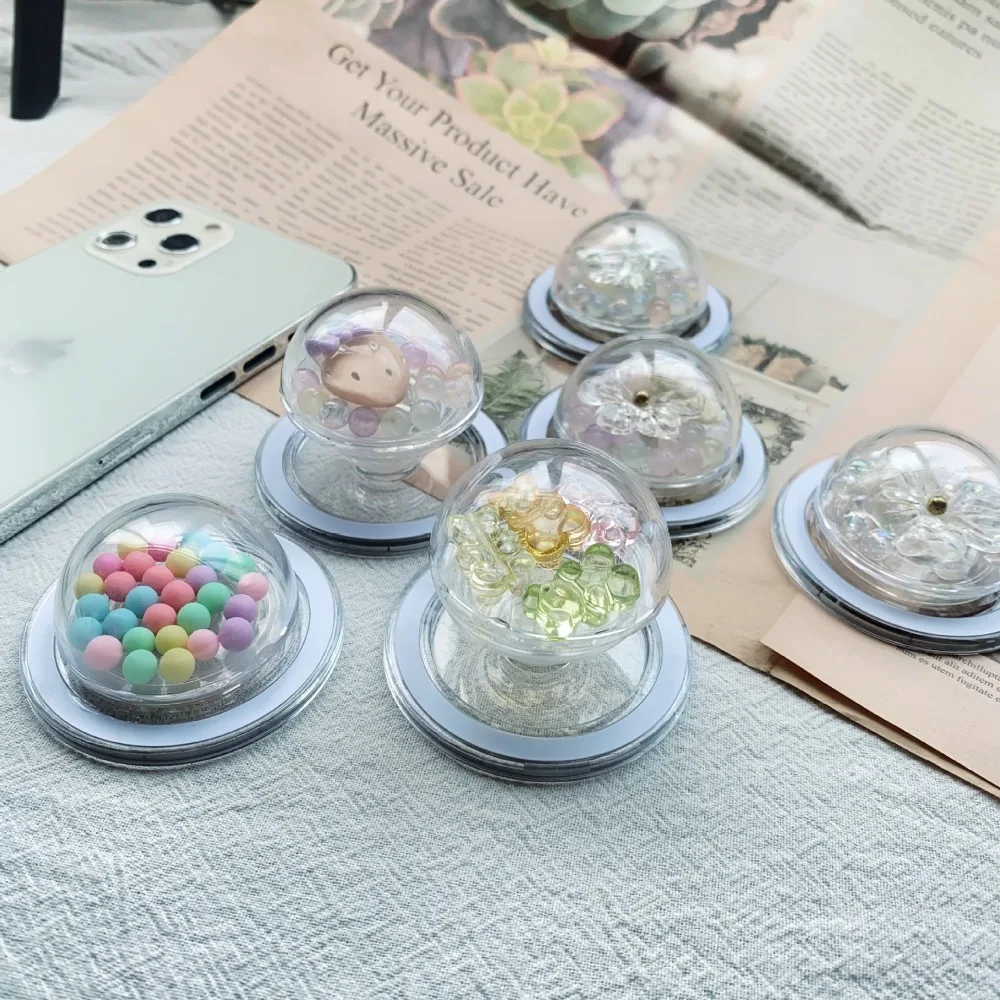 

Ins Rocking Card Three-dimensional Hemispherical Phone Stand Plastic Magsafe Magnetic Airbag Holder for Iphone17 Griptok Bracket