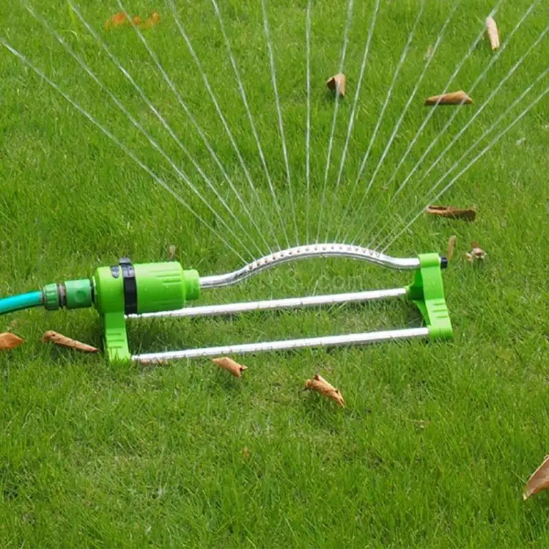 

Automatic Oscillating Lawn Sprinkler with 17 Hole Nozzles Garden Water Sprinkler Watering Device for Garden Agricultural