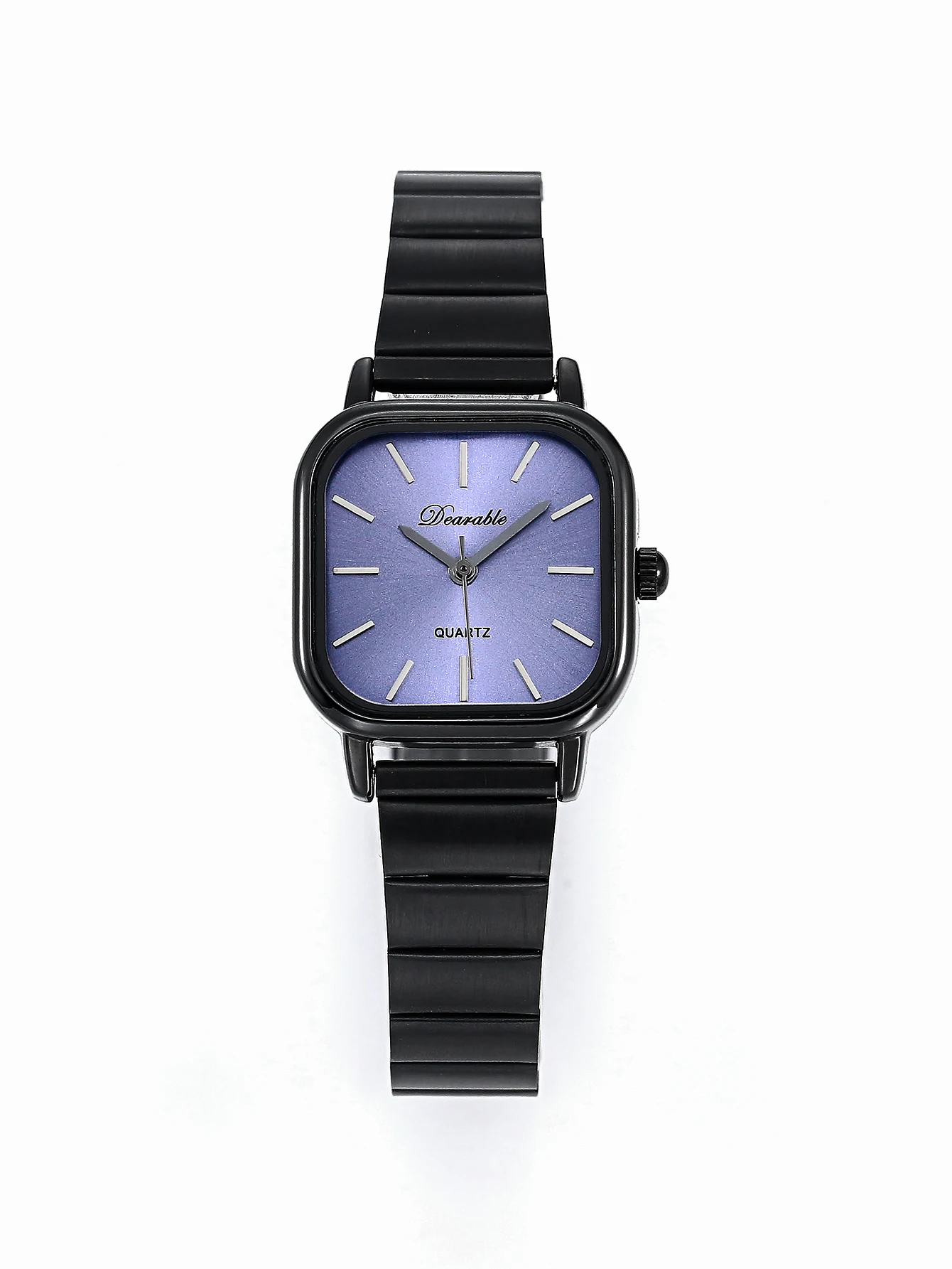 Women’s Square quartz watch，Stainless steel exquisite Fasion Ladies wristwatch simple and casual