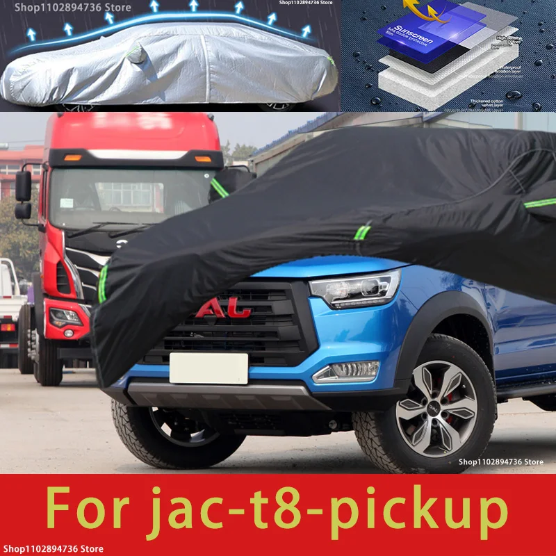 

For JAC T8 Fit Outdoor Protection Full Car Covers Snow Cover Sunshade Waterproof Dustproof Exterior black car cover