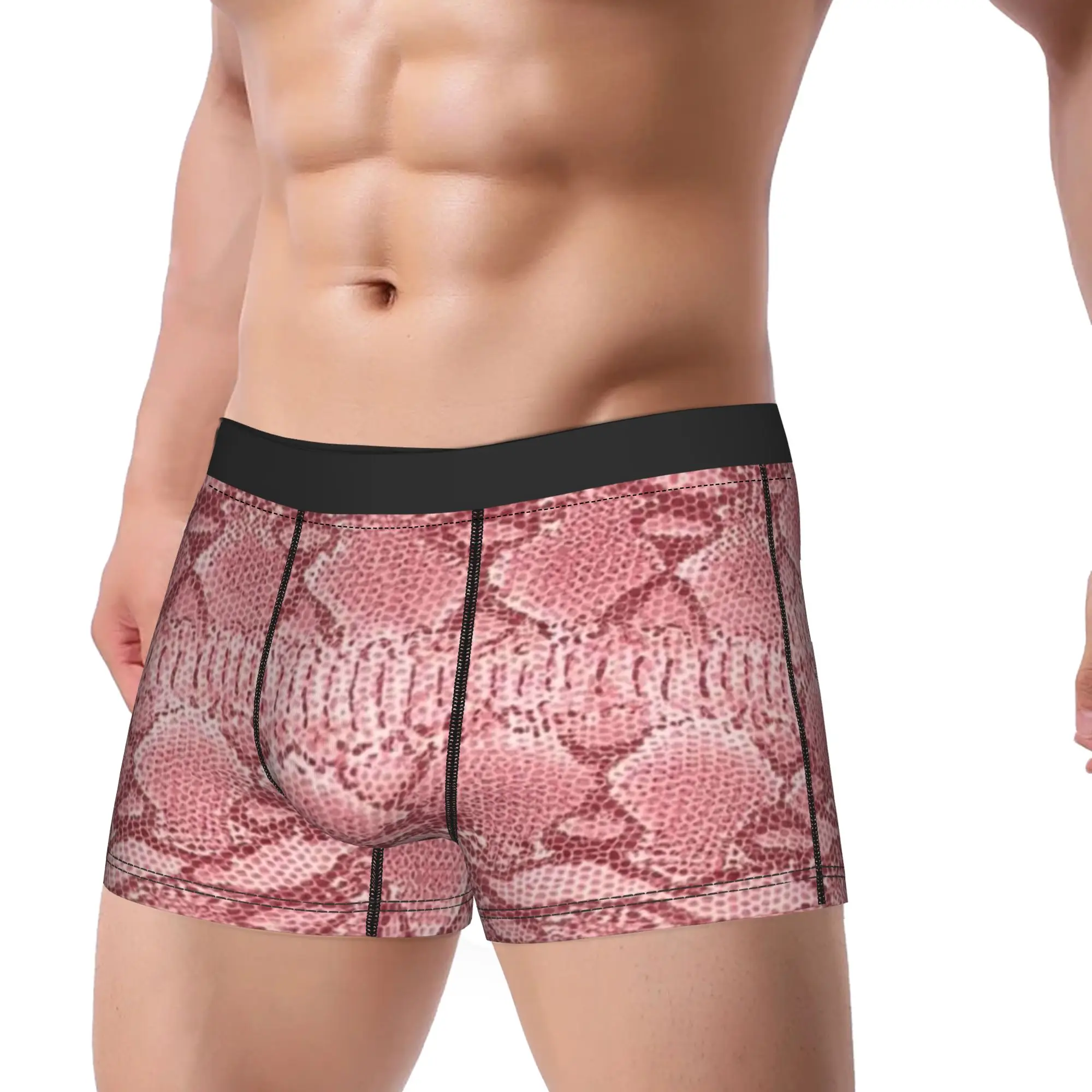 Pattern (11) Snake Skin Underpants Homme Panties Man Underwear Print Shorts Boxer Briefs