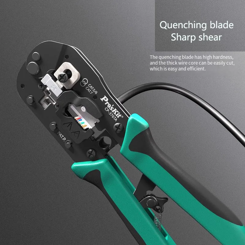 Pro'skit CP-376TA Multi Function Cabl Network cable pliers  5/6/7 class Crystal head crimping pliers professional grade network