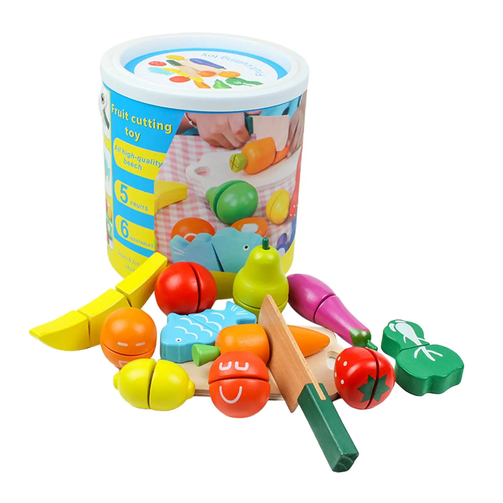 Jugar comida juguete educativo aprendizaje temprano juego de rol juguetes de cocina de imitación juguetes de corte de frutas y verduras de simulación para niños