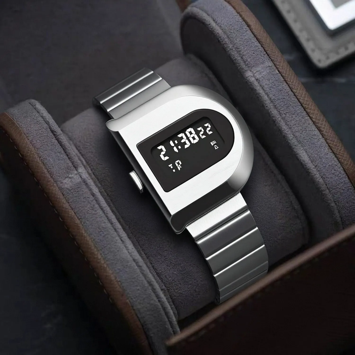 

CILOA Silver Multi-Function Watch for Men, Light Luxury Gift, Fashionable Waterproof Stainless Steel High-Quality Quartz Watch