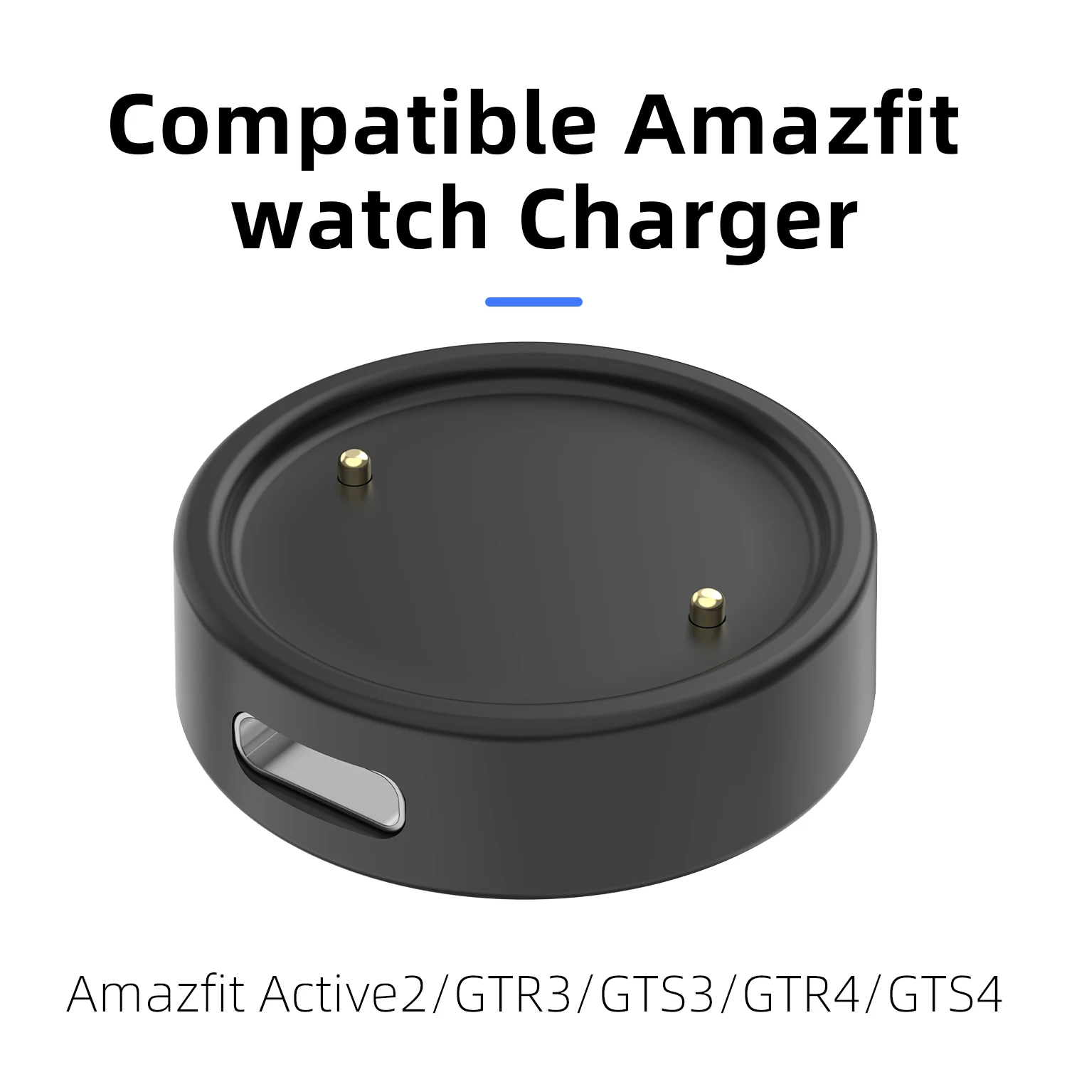 

The charging cable with a lanyard is suitable for Amazfit Active2/GTR3/GTS3/GTR4/GTS4 USB smart watch charger replacement.