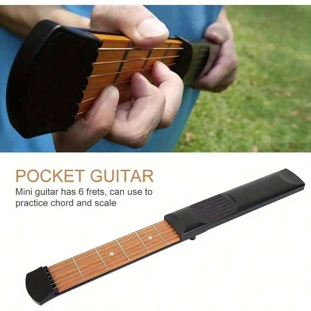 

Acoustic Guitar Chord Trainer | Portable Practice Fingerboard Tool | Includes Tuning Wrench & Bag