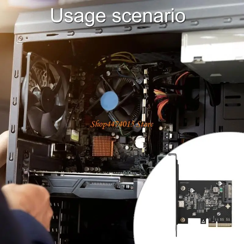 

K1AA USB3.2 Gen2x2 PC Expansion Card Up To 20Gbps Speed Computers Upgrades Card