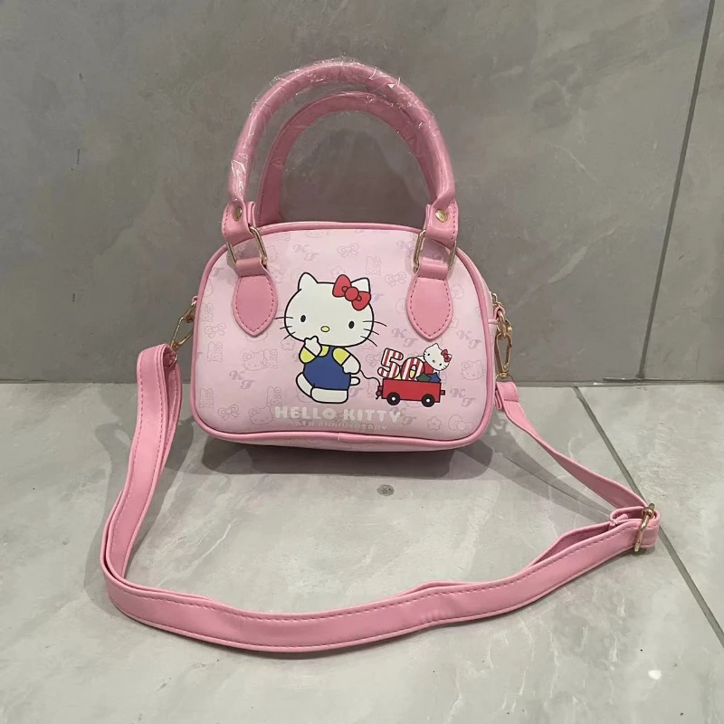 Sanrio Cartoon Cute HelloKitty Handbag Girl's Single Shoulder Crossbody Bag Fashion Shoulder Tote Slanting Cross Women's Bags