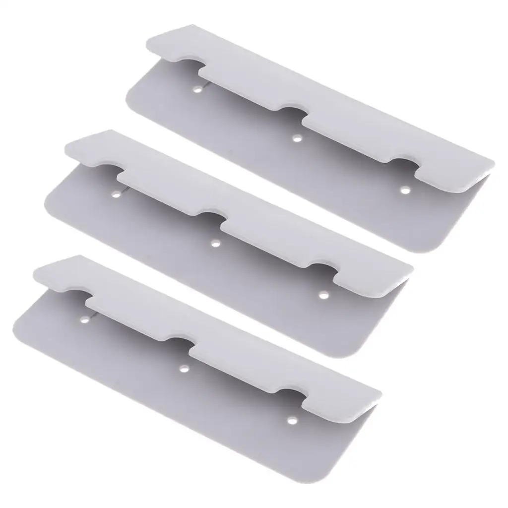 Inflatable Boat Accessories Seat Hook PVC Z Clip Brackets 3 Piece Set for Rib Dinghy Kayak Fishing Boat Replacement