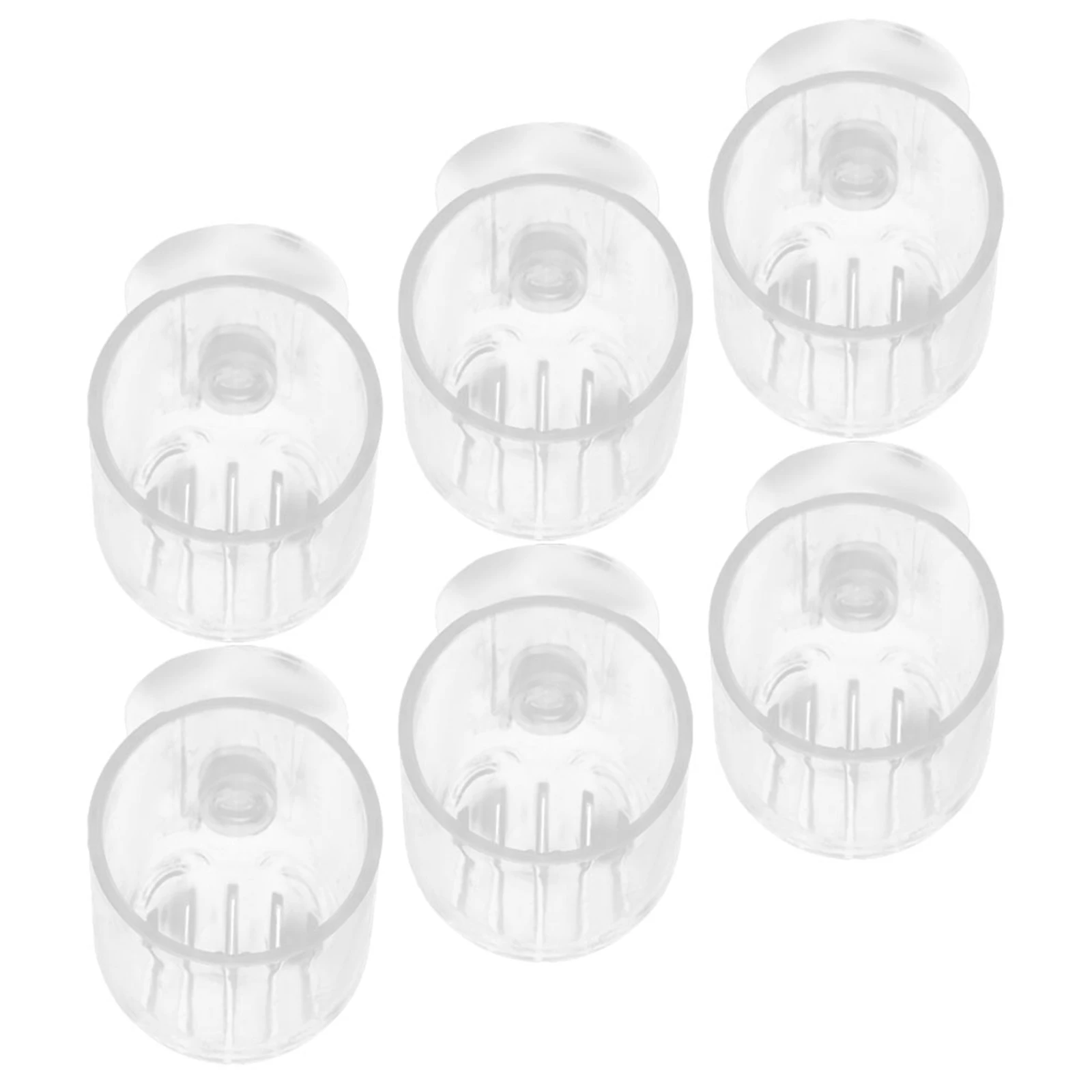 

6Pcs Aquarium Plant Holder Acrylic Tank Planter Fish Food Dispenser Fish Feeding Cups Aquarium Supplies Red Worm Food Holders